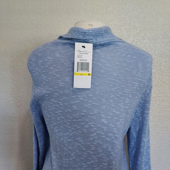 NEW Kenneth Cole Baby Blue Open Cardigan Size M - Picture 7 of 11